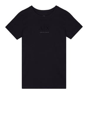 ARMANI EXCHANGE T-Shirt Armani Exchange Logo Frontale Nero