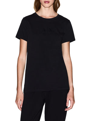ARMANI EXCHANGE T-Shirt Armani Exchange Logo Frontale Nero