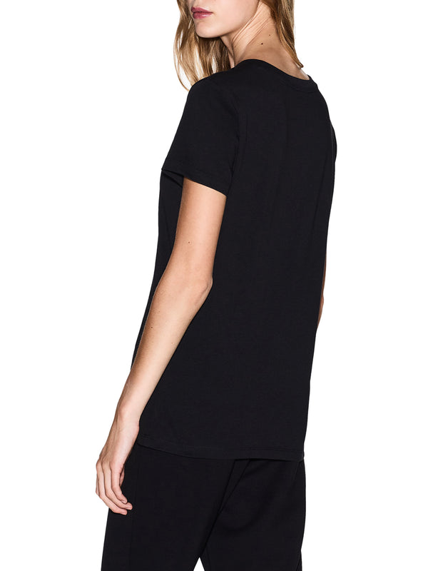 ARMANI EXCHANGE T-Shirt Armani Exchange Logo Frontale Nero