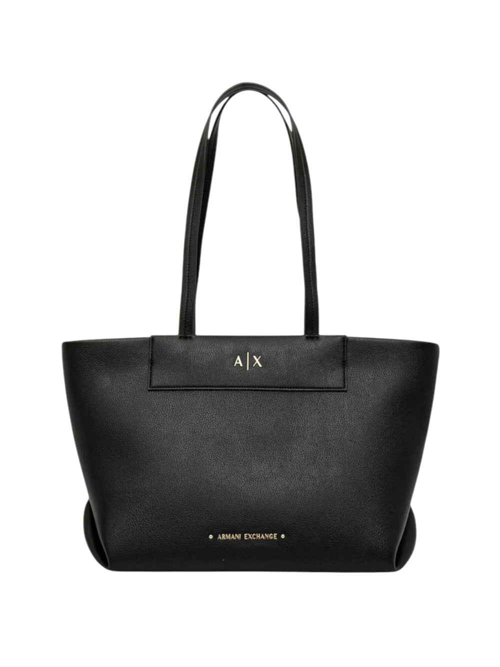 ARMANI EXCHANGE Borsa Shopper Armani Exchange Logo Frontale Nero