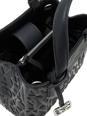 ARMANI EXCHANGE Borsa Armani Exchange shopping Tote con logo in rilievo e tracolla Nero