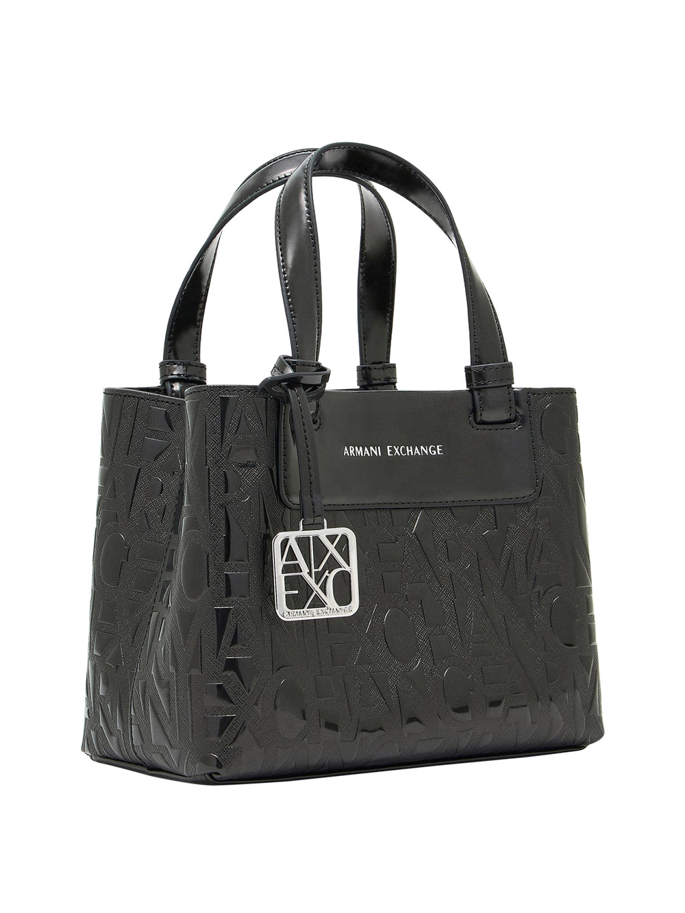 Armani Exchange Borsa Shopper Armani Exchange Logo Frontale Nero