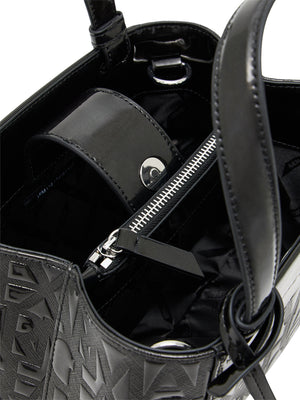 ARMANI EXCHANGE Borsa Shopper Armani Exchange Logo Frontale Nero