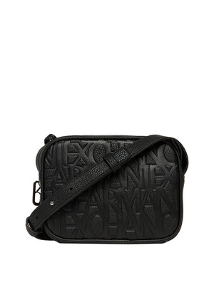 ARMANI EXCHANGE Borsa A Tracolla Logo Frontale Armani Exchange Nero