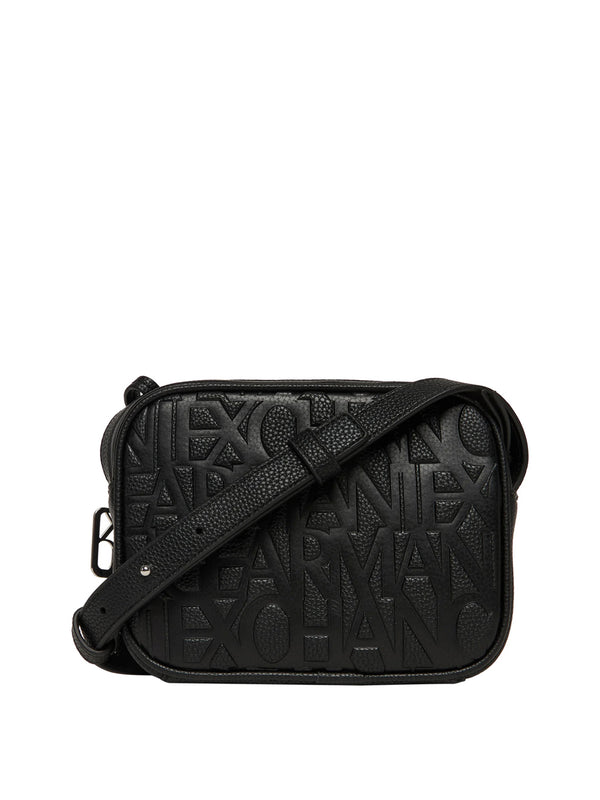 ARMANI EXCHANGE Borsa A Tracolla Logo Frontale Armani Exchange Nero