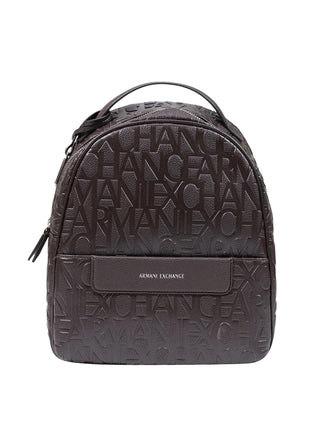 ARMANI EXCHANGE Zaino Armani Exchange Logo Frontale Marrone