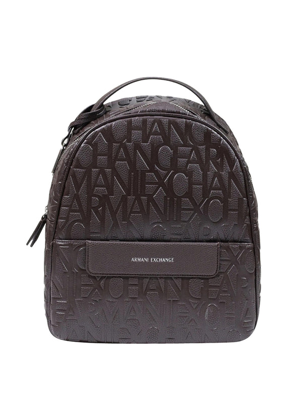ARMANI EXCHANGE Zaino Armani Exchange Logo Frontale Marrone