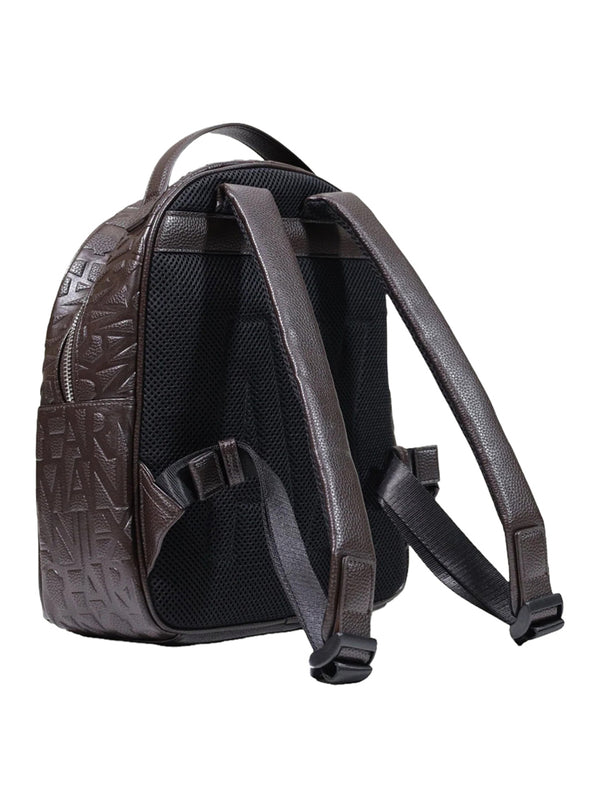 ARMANI EXCHANGE Zaino Armani Exchange Logo Frontale Marrone