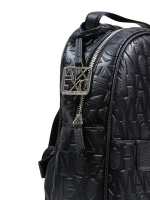 ARMANI EXCHANGE Zaino Armani Exchange Logo Frontale - Nero