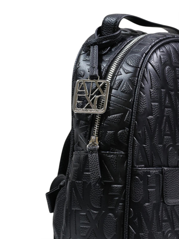 ARMANI EXCHANGE Zaino Armani Exchange Logo Frontale - Nero