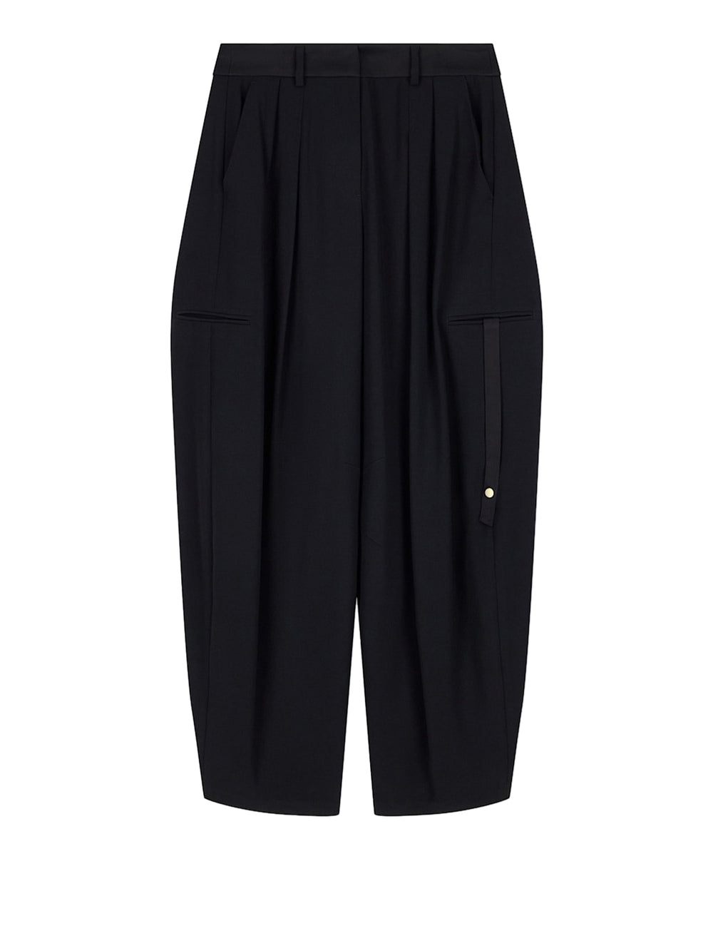 Armani Exchange Pantaloni Oversize In Viscosa Armani Exchange - Nero