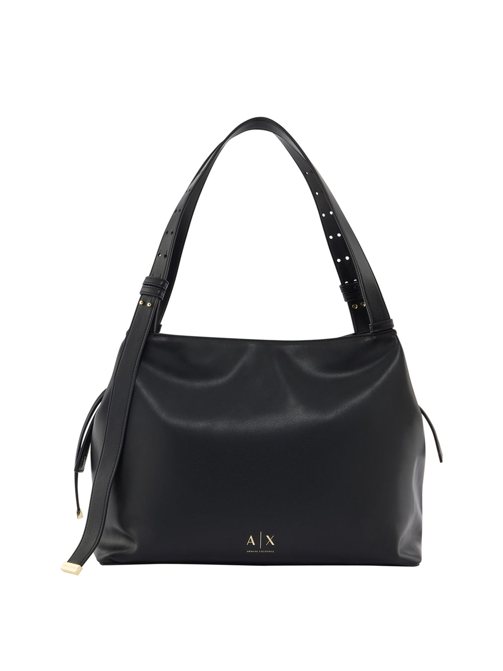 ARMANI EXCHANGE Borsa Shopper Armani Exchange Logo Frontale Nero