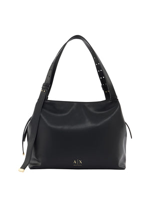 ARMANI EXCHANGE Borsa Shopper Armani Exchange Logo Frontale Nero