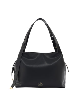 ARMANI EXCHANGE Borsa Shopper Armani Exchange Logo Frontale Nero