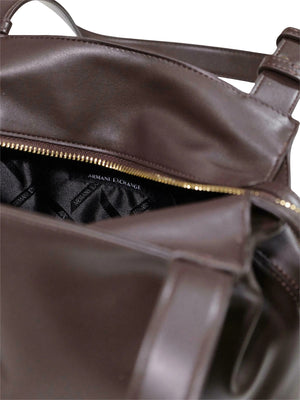 ARMANI EXCHANGE Borsa Armani Exchange Piccola A Spalla Con Due Manici - Marrone