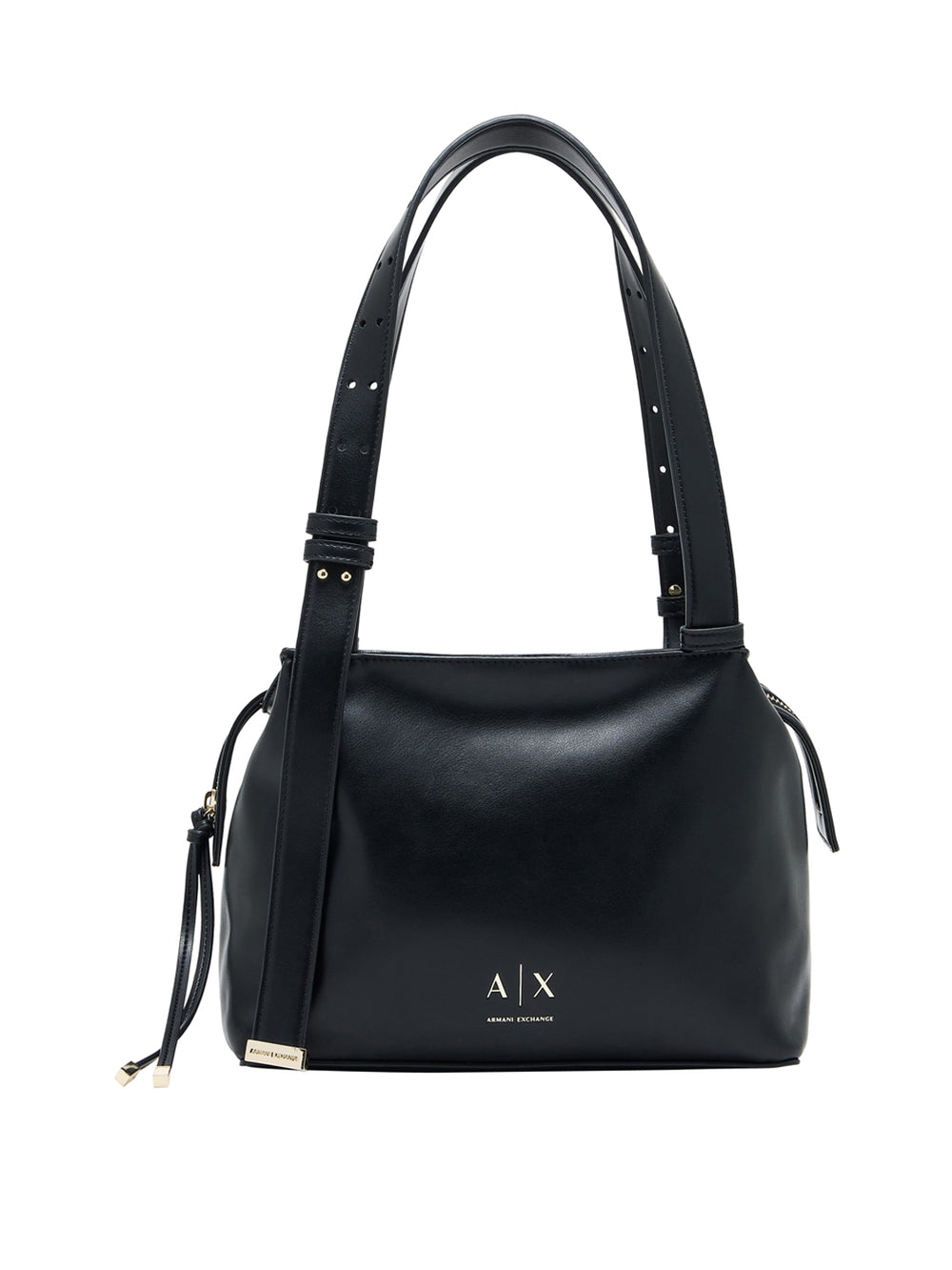 ARMANI EXCHANGE Borsa Shopper Armani Exchange Logo Frontale Nero