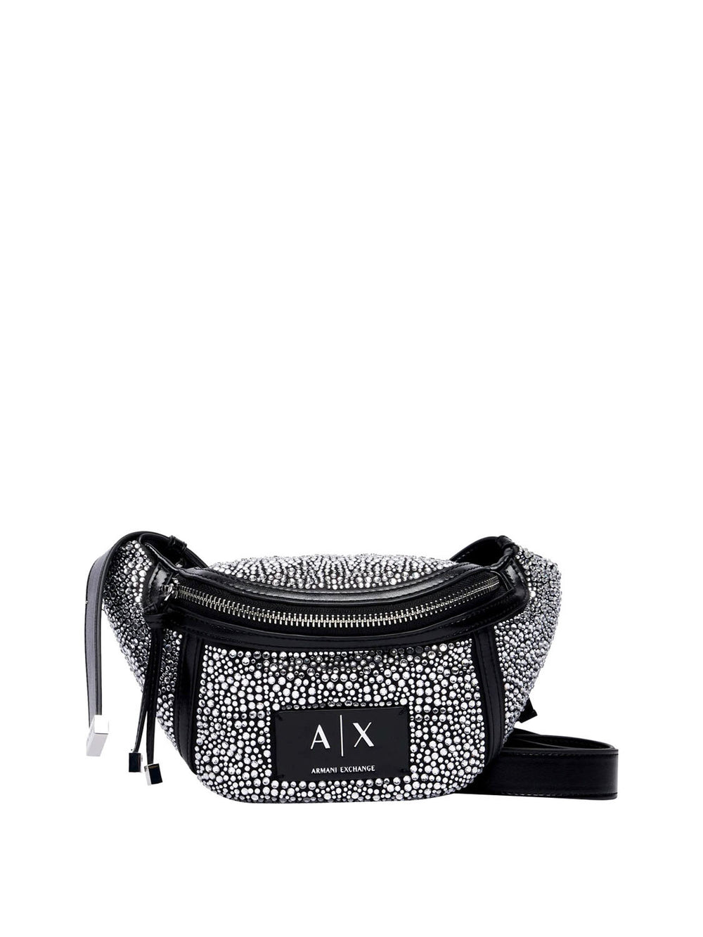 ARMANI EXCHANGE Mini Borsa Con Rivestimento Esterno In Vetro Armani Exchange - Black/Crystal