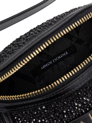ARMANI EXCHANGE Mini Borsa Con Rivestimento Esterno In Vetro Armani Exchange - Black