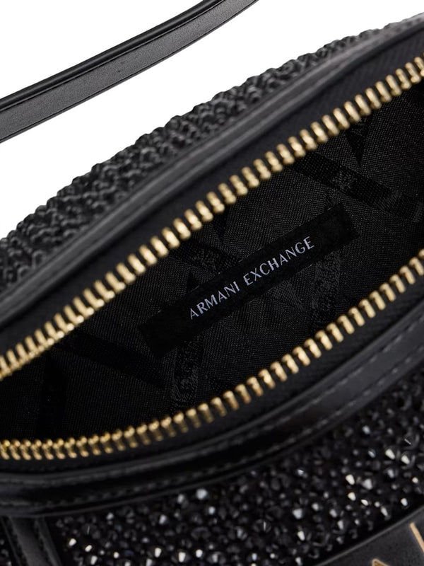 ARMANI EXCHANGE Mini Borsa Con Rivestimento Esterno In Vetro Armani Exchange - Black
