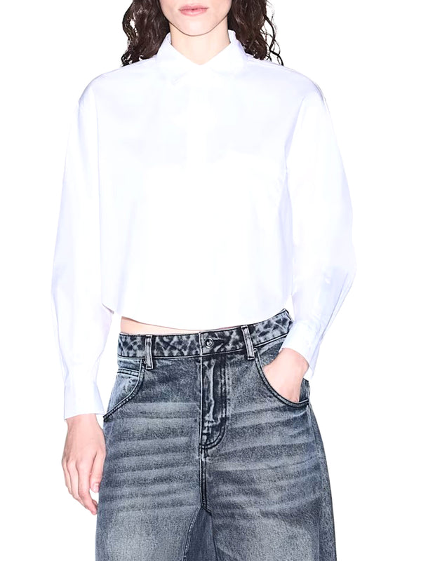 ARMANI EXCHANGE Camicia Regular Fit In Popeline Di Cotone Armani Exchange - Bianco