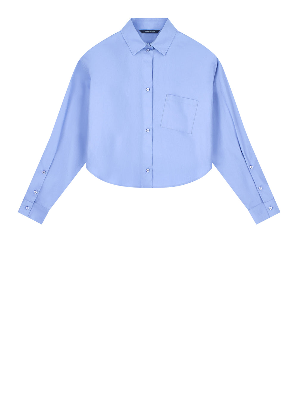 ARMANI EXCHANGE Camicia Armani Exchange In Tinta Unita Azzurro