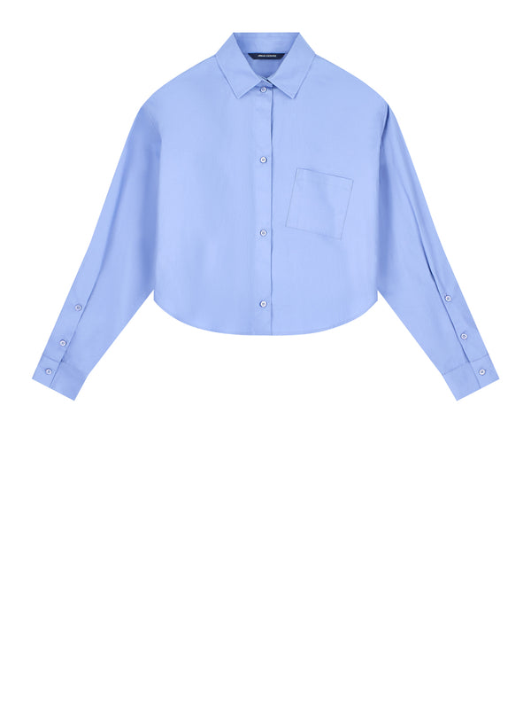 ARMANI EXCHANGE Camicia Armani Exchange In Tinta Unita Azzurro