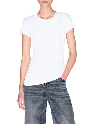ARMANI EXCHANGE T-Shirt Armani Exchange Logo Frontale Bianco