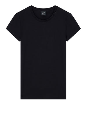 ARMANI EXCHANGE T-Shirt Armani Exchange Logo Frontale Nero