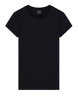 ARMANI EXCHANGE T-Shirt Armani Exchange Logo Frontale Nero