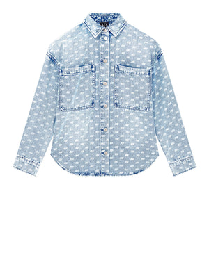ARMANI EXCHANGE Camicia Armani Exchange Stampa All Over - Blu