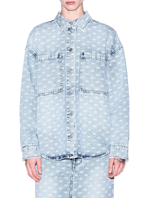 ARMANI EXCHANGE Camicia Armani Exchange Stampa All Over - Blu