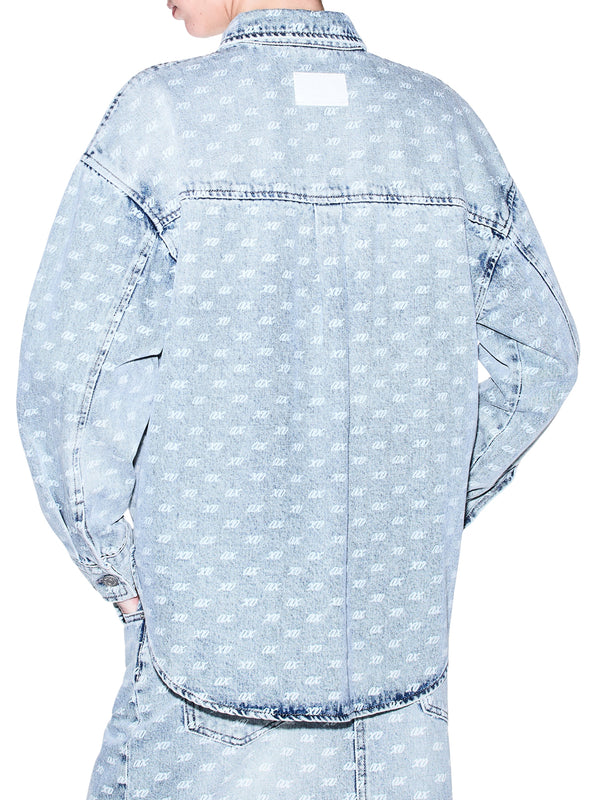 ARMANI EXCHANGE Camicia Armani Exchange Stampa All Over - Blu