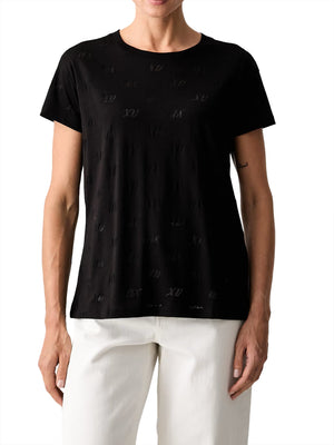 ARMANI EXCHANGE Tshirt In Cotone Con Logo Armani Exchange - Nero