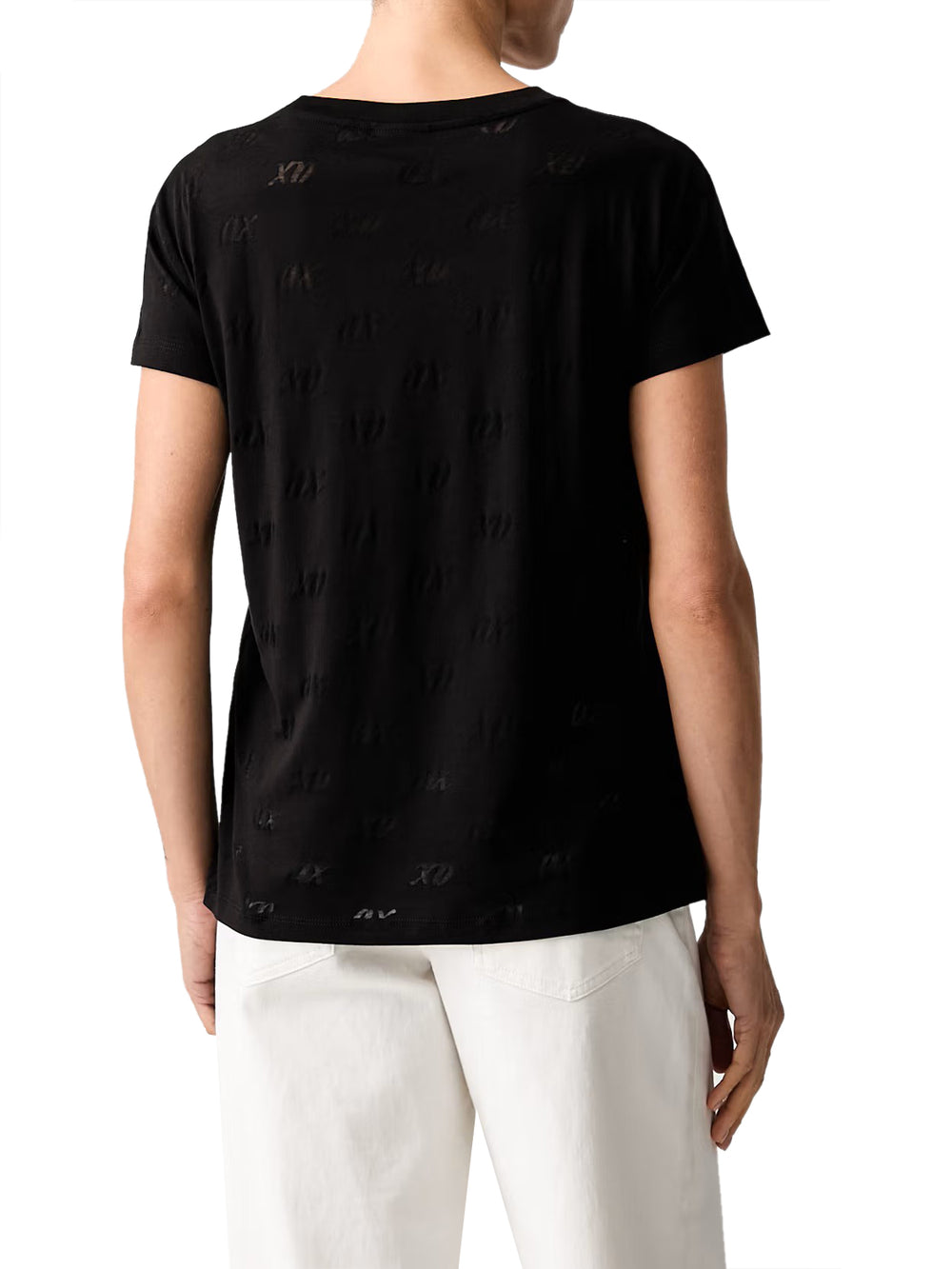 ARMANI EXCHANGE Tshirt In Cotone Con Logo Armani Exchange - Nero