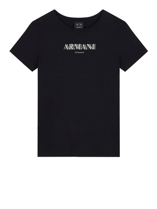 ARMANI EXCHANGE T-Shirt Armani Exchange Logo Frontale Nero