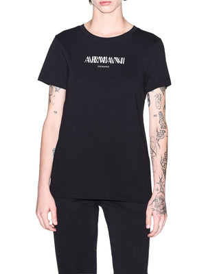 ARMANI EXCHANGE T-Shirt Armani Exchange Logo Frontale Nero
