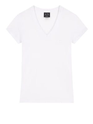 ARMANI EXCHANGE Tshirt Slim Fit In Jersey Di Cotone Armani Exchange - Bianco