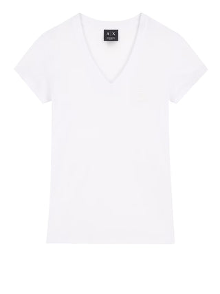 ARMANI EXCHANGE Tshirt Slim Fit In Jersey Di Cotone Armani Exchange - Bianco