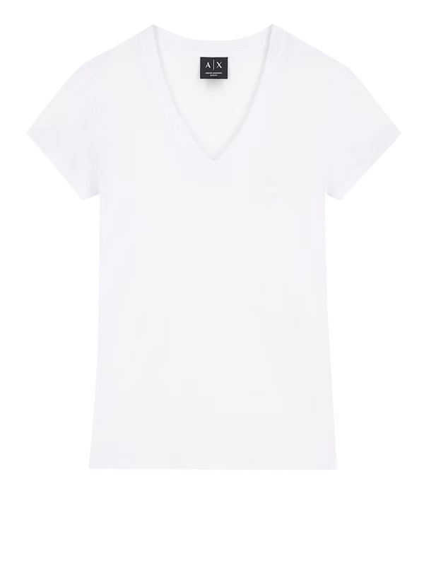 ARMANI EXCHANGE Tshirt Slim Fit In Jersey Di Cotone Armani Exchange - Bianco
