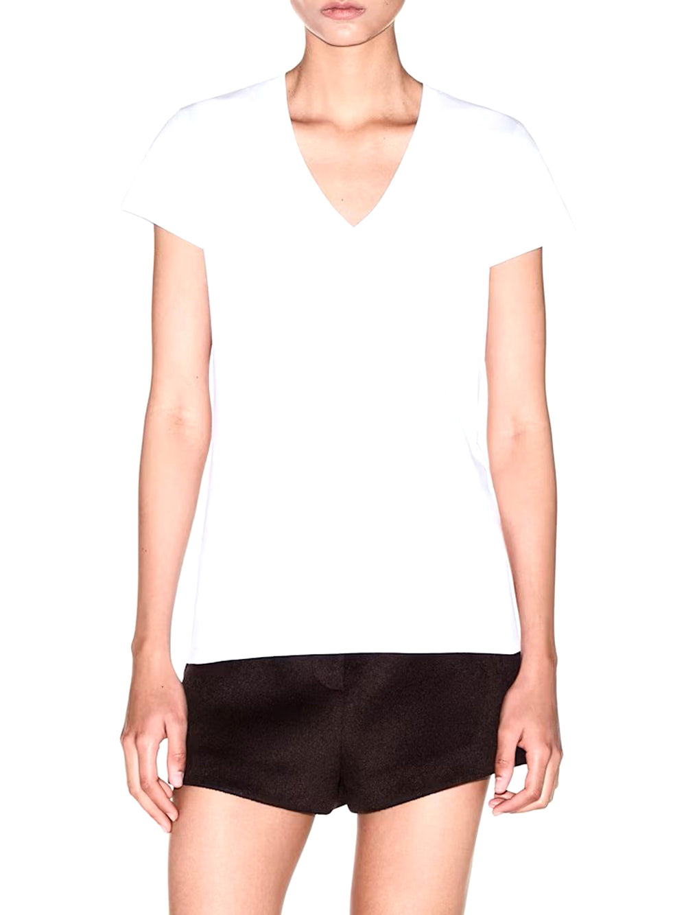 Armani Exchange Tshirt Slim Fit In Jersey Di Cotone Armani Exchange - Bianco