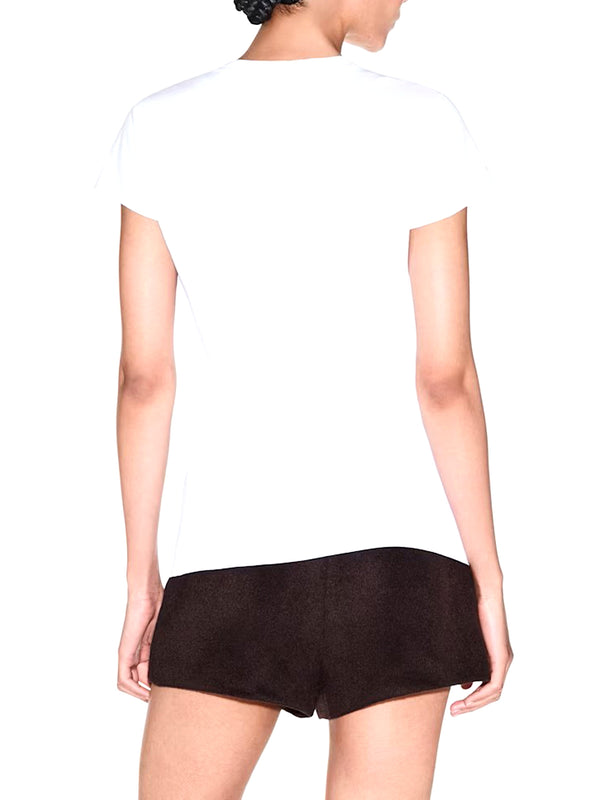 ARMANI EXCHANGE Tshirt Slim Fit In Jersey Di Cotone Armani Exchange - Bianco
