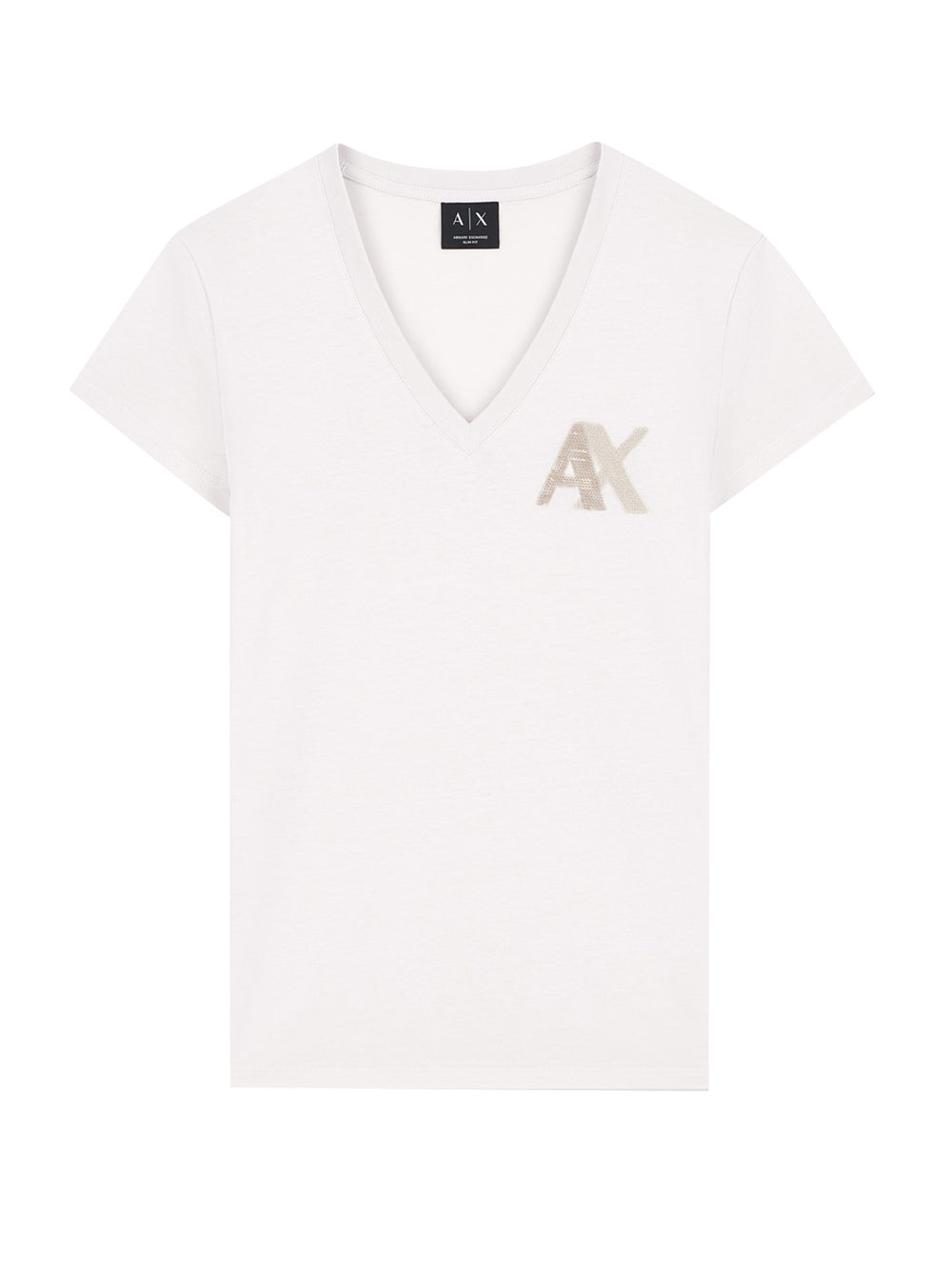 ARMANI EXCHANGE T-Shirt Con Logo In Jersey Di Cotone - Bianco