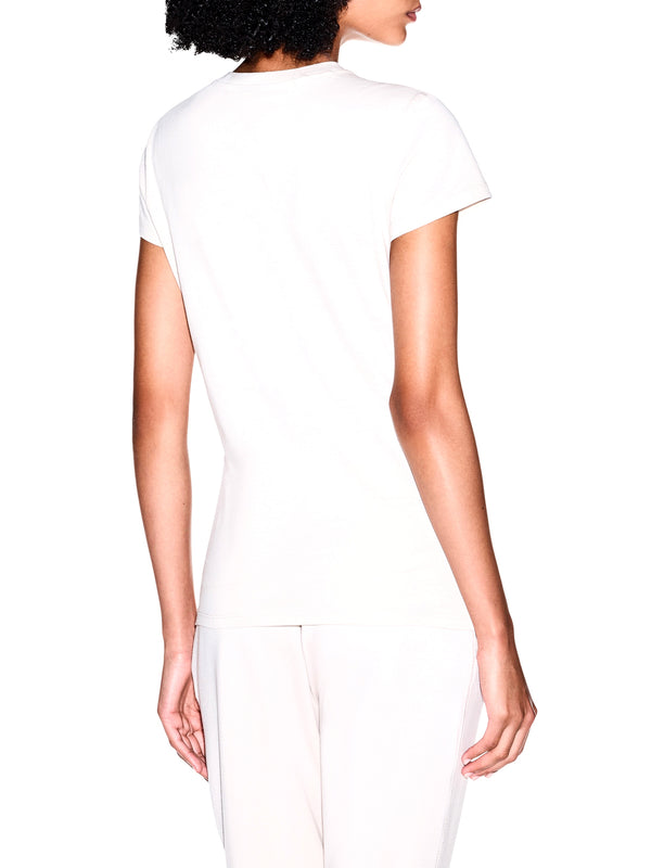 ARMANI EXCHANGE T-Shirt Con Logo In Jersey Di Cotone - Bianco