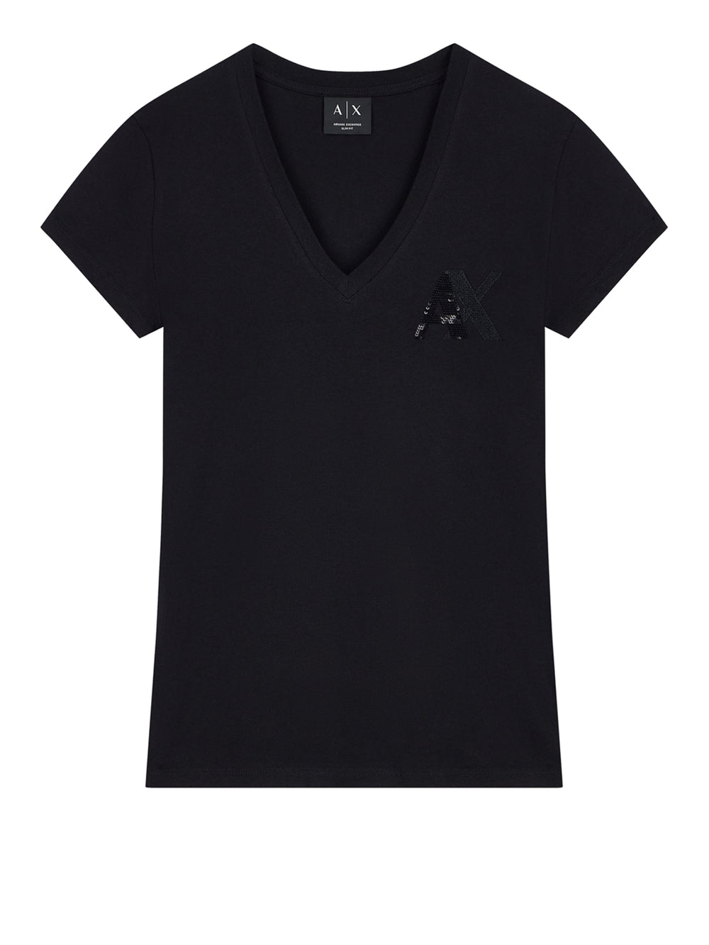 ARMANI EXCHANGE T-Shirt Armani Exchange Logo Frontale Nero