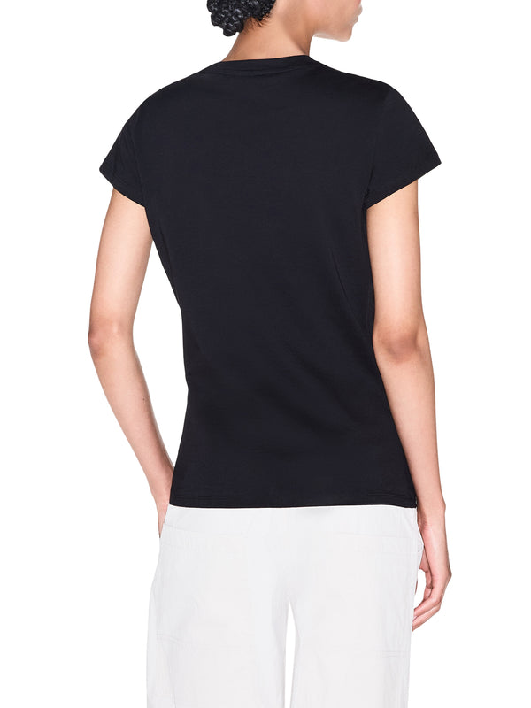 ARMANI EXCHANGE T-Shirt Armani Exchange Logo Frontale Nero