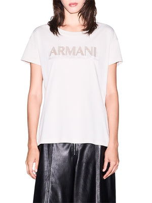 ARMANI EXCHANGE T-shirt Armani Exchange over in jersey di cotone Beige