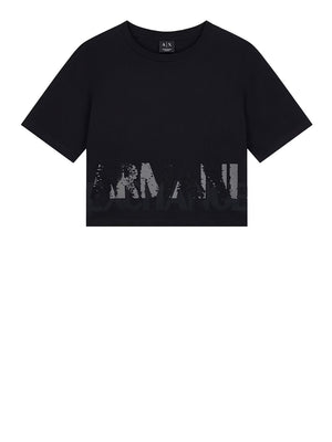 ARMANI EXCHANGE Tshirt Regular Fit In Jersey Di Cotone Armani Exchange - Nero