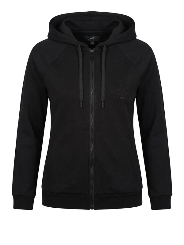 ARMANI EXCHANGE Felpa Armani Exchange In Tinta Unita - Nero