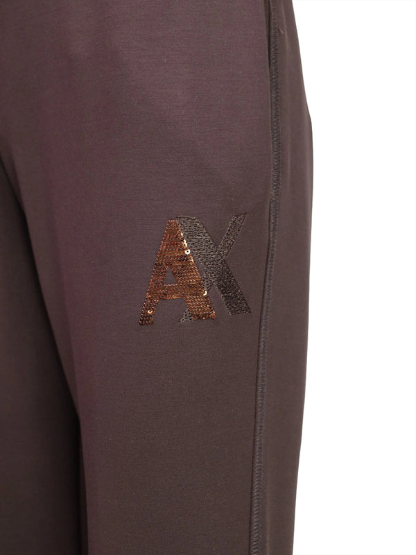 ARMANI EXCHANGE Pantatuta In Tessuto Scuba Di Viscosa - Marrone