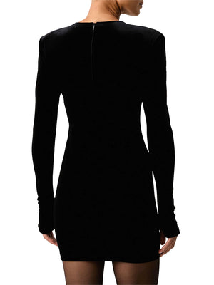 Armani Exchange Abito Aderente In Velluto Elasticizzato Armani Exchange - Nero